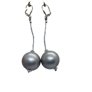 Retro Inspired Drop Bauble Ball Earrings.Womens Jewelry